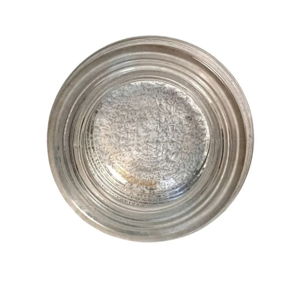 Vintage Clear Depression Glass Small Ribbed Bee Hive Vase